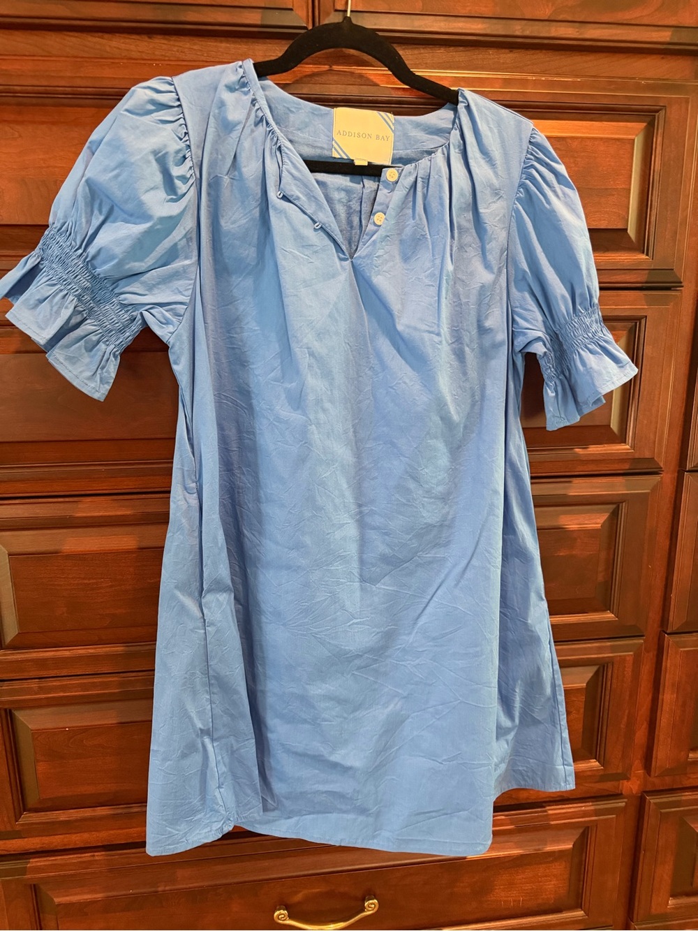 Addison Bay Blue Puff Sleeve Tunic